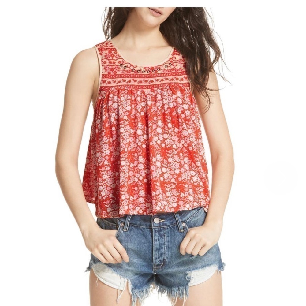 Free People Lucky Coin Tank Top/Cami